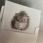 Porcupine Sketch Watercolor