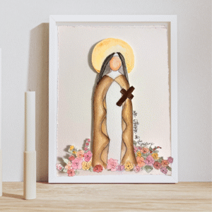 Saint Therese of Lisieux Handmade Print
