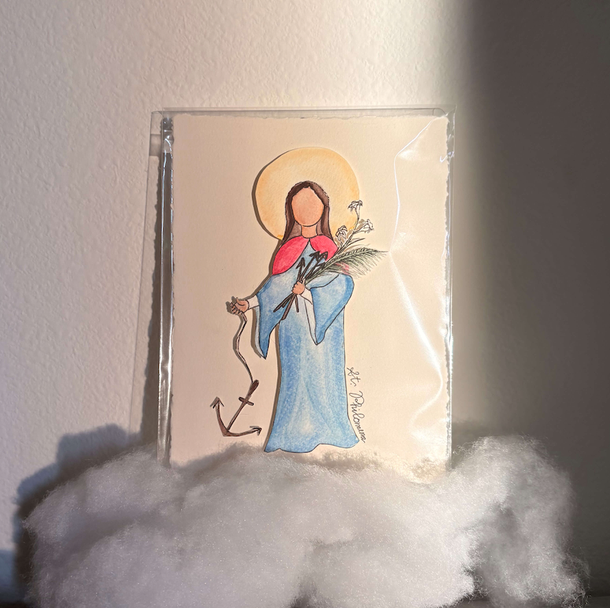 Saint Philomena. watercolor